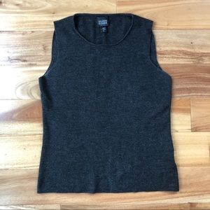 Eileen Fisher merino shell gray PP EUC